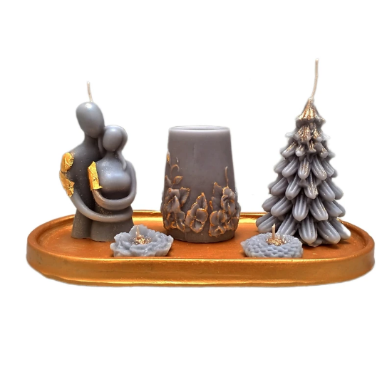 تصویر از شمع مدل مانا مجموعه 6 عددی