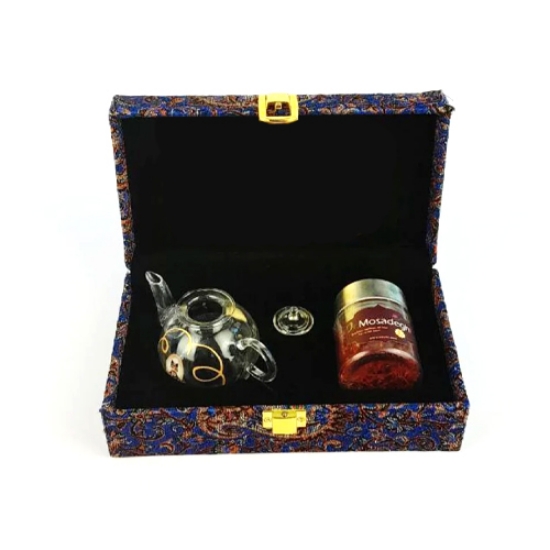 تصویر از باکس کادویی زعفران همراه قوری