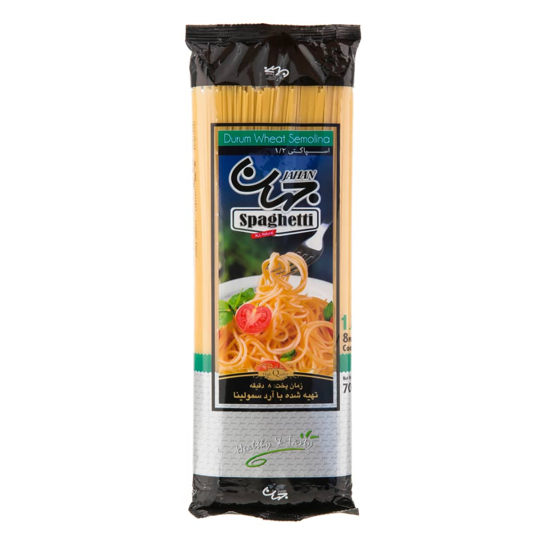 ماکارونی جهان 700 گرمی قطر ۱/۲ 