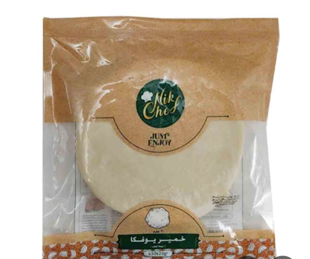 نان نیمه آماده یوفکا ۴۵۰ گرمی منجمد نیک شف